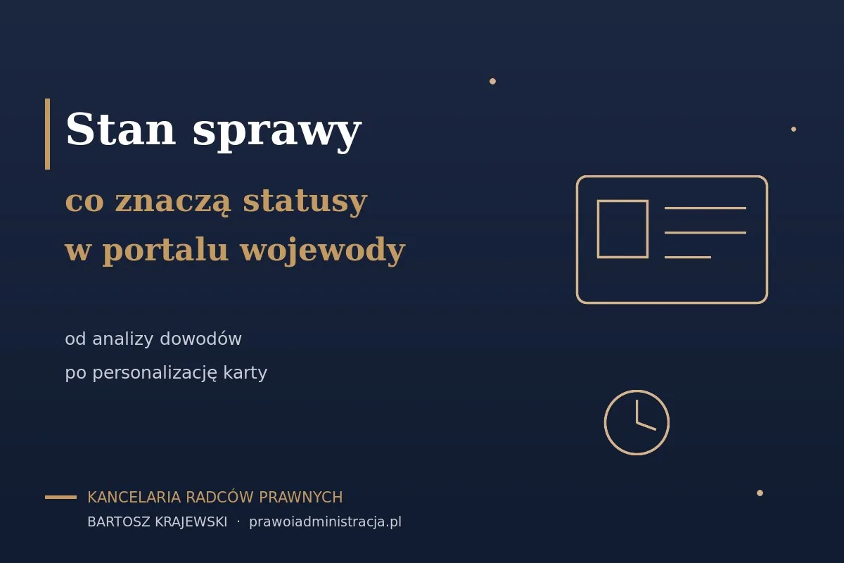 Stan sprawy o kartę pobytu — co naprawdę znaczą statusy w portalu wojewody